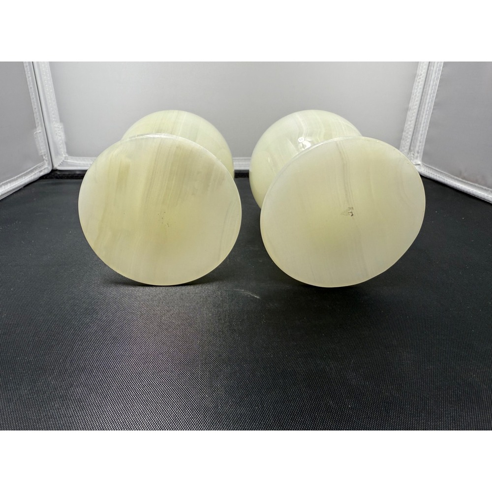 Onyx Marble Wine Goblets Set of 2 Stone Wine Glasses Decorative Barware - Picture 4 of 6